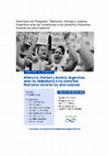 Research paper thumbnail of Seminario de Posgrado Verdad Justicia y Memoria en Argentina