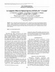 Research paper thumbnail of Li-impurity effect in optical spectra of KTaO3:Er3+ crystals