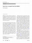 Research paper thumbnail of Special issue on magnetic-based microfluidics