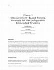 Research paper thumbnail of Measurement-Based Timing Analysis for Reconfigurable Embedded Systems