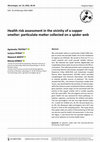 Research paper thumbnail of Health risk assessment in the vicinity of a copper smelter: particulate matter collected on a spider web