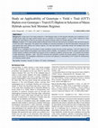 Research paper thumbnail of Study on Applicability of Genotype × Yield × Trait (GYT) Biplots over Genotype × Trait (GT) Biplots in Selection of Maize Hybrids across Soil Moisture Regimes