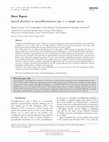 Research paper thumbnail of Speech disorders in neurofibromatosis type 1: a sample survey