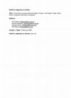 Research paper thumbnail of Author's response to reviews Title: Circumcision during manhood initiation rituals in the Eastern Cape, South Africa: a prepost intervention evaluation Authors