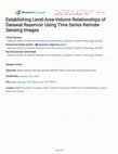 Research paper thumbnail of Establishing Level-Area-Volume Relationships of Darawat Reservoir Using Time Series Remote-Sensing Images