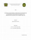 Research paper thumbnail of Factores socieoeconómico-territoriales detonantes de la dispersión de asentamientos humanos en el municipio de Ixtlahuaca, en el periodo 1990-2010