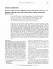 Research paper thumbnail of Kinetics of the Reaction of Methyl Iodide with Hydroxylamine in an Aqueous Solution within the Framework of Nuclear Spent Fuel Reprocessing