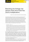 Research paper thumbnail of Branching into heritage: the genesis of the Anne Frank Tree and its multiplications