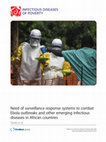 Research paper thumbnail of Need of surveillance response systems to combat Ebola outbreaks and other emerging infectious diseases in African countries