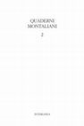 Research paper thumbnail of «Tâche de trouver le sens exact de palabotto!». Philippe Jaccottet e Luciano Erba traduttori di Montale, “Quaderni montaliani”, 2, dicembre 2022, pp. 229-238