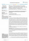 Research paper thumbnail of Efficacy of Natural Herbal Formulation against Acute Hepatopancreatic Necrosis Disease (AHPND) causing Vibrio parahaemolyticus in Penaeus vannamei