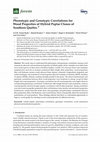 Research paper thumbnail of Phenotypic and Genotypic Correlations for Wood Properties of Hybrid Poplar Clones of Southern Quebec