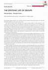 Research paper thumbnail of The Epistemic Life of Groups, MichaelBrady and MirandaFricker (Eds.), Oxford: Oxford University Press (eds.) 2016, vi + 255 pp ISBN 978-0-19-875964-5, £45.00