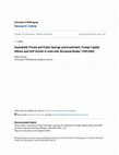 Research paper thumbnail of Household, Private and Public Savings and Investment, Foreign Capital Inflows and GDP Growth in India with Structural Breaks 1950-2005