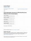 Research paper thumbnail of Peer Assisted Study Sessions (PASS) Online: Investigating the impact of an online format across different first year university subjects