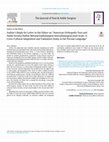 Research paper thumbnail of Author's Reply for Letter to the Editor on “American Orthopedic Foot and Ankle Society Hallux Metatarsophalangeal-Interphalangeal Joint Scale: A Cross-Cultural Adaptation and Validation Study in the Persian Language”