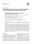 Research paper thumbnail of Visual Impairment Prevalence, Causes, and Role of Healthcare Access: A Systematic Review and Meta-Analysis in Iran