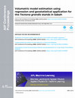 Research paper thumbnail of Volumetric model estimation using regression and geostatistical application for the Tectona grandis stands in Sabah