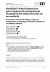 Research paper thumbnail of Realidad Virtual Inmersiva para mejorar la competencia de gestión del clima del aula en secundaria