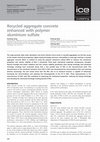 Research paper thumbnail of Recycled aggregate concrete enhanced with polymer aluminium sulfate