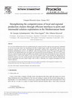 Research paper thumbnail of Strengthening the Competitiveness of Local and Regional Aproduction Clusters Through Efficient Interfaces to Ports and Intermodal Solution Exploitation in the Mediterranean Basin