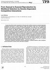 Research paper thumbnail of From Asexual to Eusocial Reproduction by Multilevel Selection by Density-Dependent Competitive Interactions