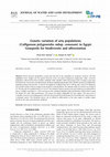 Research paper thumbnail of Genetic variation of arta populations ( Calligonum polygonoides subsp. comosum) in Egypt: Genepools for biodiversity and afforestation