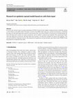 Research paper thumbnail of Research on epidemic spread model based on cold chain input