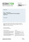 Research paper thumbnail of Geistige Eigentumsrechte — Motor oder Bremse der Wirtschaftsentwicklung?