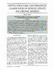 Research paper thumbnail of Crystal-structural and paragenetic classification of nitrates, iodates and organic minerals