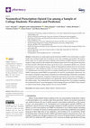 Research paper thumbnail of Nonmedical Prescription Opioid Use among a Sample of College Students: Prevalence and Predictors