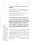 Research paper thumbnail of Nuclear factor κB-inducing kinase activation as a mechanism of pancreatic β cell failure in obesity