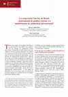 Research paper thumbnail of La cooperación Sur-Sur de Brasil: ¿Instrumento de política exterior y/o manifestación de solidaridad internacional? / Brazil and South-South cooperation: a foreign policy instrument and/or a manifestation of international solidarity?