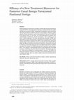 Research paper thumbnail of Efficacy of a New Treatment Maneuver for Posterior Canal Benign Paroxysmal Positional Vertigo