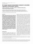 Research paper thumbnail of En masse nascent transcription analysis to elucidate regulatory transcription factors