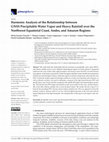 Research paper thumbnail of Harmonic Analysis of the Relationship between GNSS Precipitable Water Vapor and Heavy Rainfall over the Northwest Equatorial Coast, Andes, and Amazon Regions