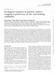 Research paper thumbnail of Geological variation in particle surface-roughness preference in the case-bearing caddisflies