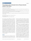 Research paper thumbnail of The emerging value of molecular forms of B-type natriuretic peptide in heart failure