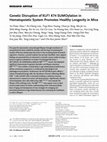 Research paper thumbnail of Genetic Disruption of KLF1 K74 SUMOylation in Hematopoietic System Promotes Healthy Longevity in Mice