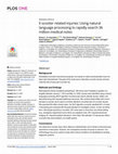 Research paper thumbnail of E-scooter related injuries: Using natural language processing to rapidly search 36 million medical notes