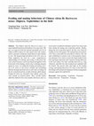 Research paper thumbnail of Feeding and mating behaviour of Chinese citrus fly Bactrocera minax (Diptera, Tephritidae) in the field