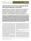 Research paper thumbnail of A global horizon scan of issues impacting marine and coastal biodiversity conservation