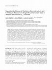 Research paper thumbnail of Regulation by Glucose of Oscillatory Electrical Activity and 5-HT/Insulin Release from Single Mouse Pancreatic Islets in Absence of Functional KATP Channels