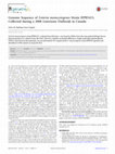 Research paper thumbnail of Genome Sequence of Listeria monocytogenes Strain HPB5415, Collected during a 2008 Listeriosis Outbreak in Canada