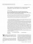 Research paper thumbnail of Early induction of hypothermia for evacuated intracranial hematomas: a post hoc analysis of two clinical trials