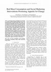 Research paper thumbnail of Red Meat Consumption and Social Marketing Interventions Promoting Appetite for Change