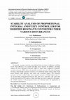 Research paper thumbnail of Stability Analysis of Proportional Integral and Fuzzy Controller for Modified Resonant Converter Under Various Disturbances