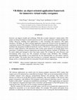 Research paper thumbnail of VR‐Rides: An object‐oriented application framework for immersive virtual reality exergames