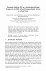 Research paper thumbnail of Document Analysis (DA) as a Sociotechnical Design Framework for HCI: A Novel Tele-psychiatric Service as a Case Study