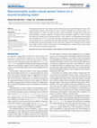 Research paper thumbnail of Neuromorphic audio–visual sensor fusion on a sound-localizing robot